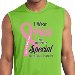 Pink For Someone Special Mens Sleeveless Moisture Wicking Shirt