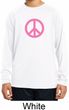Pink Peace Kids Dry Wicking Long Sleeve Shirt