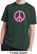 Pink Peace Kids Moisture Wicking Shirt