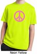 Pink Peace Kids Moisture Wicking Shirt