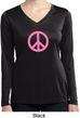 Pink Peace Ladies Dry Wicking Long Sleeve Shirt