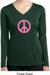 Pink Peace Ladies Dry Wicking Long Sleeve Shirt