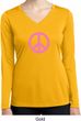 Pink Peace Ladies Dry Wicking Long Sleeve Shirt