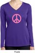 Pink Peace Ladies Dry Wicking Long Sleeve Shirt