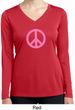 Pink Peace Ladies Dry Wicking Long Sleeve Shirt