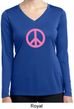Pink Peace Ladies Dry Wicking Long Sleeve Shirt