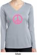 Pink Peace Ladies Dry Wicking Long Sleeve Shirt
