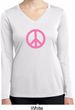 Pink Peace Ladies Dry Wicking Long Sleeve Shirt