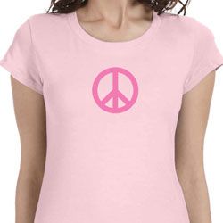 Pink Peace Ladies Shirts