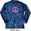 Pink Peace Long Sleeve Tie Dye Shirt