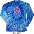 Pink Peace Long Sleeve Tie Dye Shirt