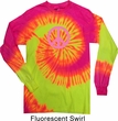 Pink Peace Long Sleeve Tie Dye Shirt