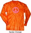 Pink Peace Long Sleeve Tie Dye Shirt