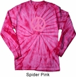 Pink Peace Long Sleeve Tie Dye Shirt