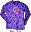 Pink Peace Long Sleeve Tie Dye Shirt