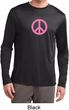 Pink Peace Mens Dry Wicking Long Sleeve Shirt
