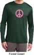 Pink Peace Mens Dry Wicking Long Sleeve Shirt