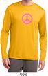 Pink Peace Mens Dry Wicking Long Sleeve Shirt