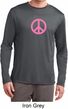 Pink Peace Mens Dry Wicking Long Sleeve Shirt