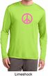 Pink Peace Mens Dry Wicking Long Sleeve Shirt