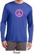 Pink Peace Mens Dry Wicking Long Sleeve Shirt