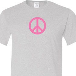 Pink Peace Mens Shirts