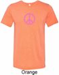 Pink Peace Mens Tri Blend Crewneck Shirt