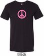 Pink Peace Mens Tri Blend Crewneck Shirt