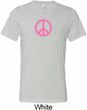 Pink Peace Mens Tri Blend Crewneck Shirt
