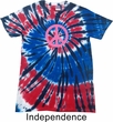 Pink Peace Patriotic Tie Dye Shirt