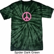 Pink Peace Spider Tie Dye Shirt