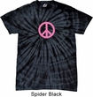 Pink Peace Spider Tie Dye Shirt