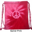 Pink Peace Tie Dye Bag