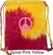 Pink Peace Tie Dye Bag