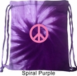 Pink Peace Tie Dye Bag