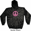 Pink Peace Tie Dye Hoodie