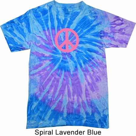 Pink Peace Tie Dye Shirt