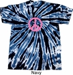 Pink Peace Twist Tie Dye Shirt