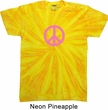 Pink Peace Twist Tie Dye Shirt