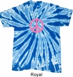 Pink Peace Twist Tie Dye Shirt