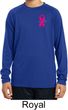 Pink Ribbon Pin Pocket Print Kids Dry Wicking Long Sleeve Shirt
