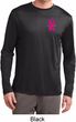 Pink Ribbon Pin Pocket Print Mens Dry Wicking Long Sleeve Shirt