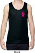 Pink Ribbon Pin Pocket Print Mens Moisture Wicking Tanktop