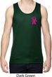 Pink Ribbon Pin Pocket Print Mens Moisture Wicking Tanktop