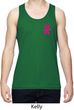 Pink Ribbon Pin Pocket Print Mens Moisture Wicking Tanktop