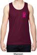 Pink Ribbon Pin Pocket Print Mens Moisture Wicking Tanktop