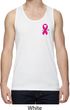 Pink Ribbon Pin Pocket Print Mens Moisture Wicking Tanktop