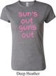 Pink Suns Out Guns Out Ladies Crewneck Shirt