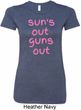Pink Suns Out Guns Out Ladies Longer Length Shirt