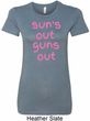 Pink Suns Out Guns Out Ladies Longer Length Shirt